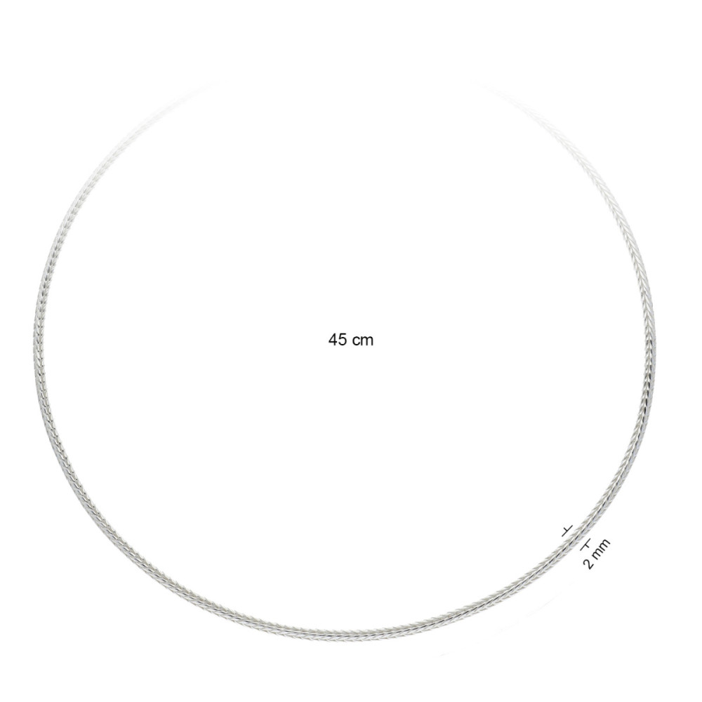 glow-103-7010-45-schakelketting-zilver-vossenstaart-2-mm-breedte-lengte-45-cm