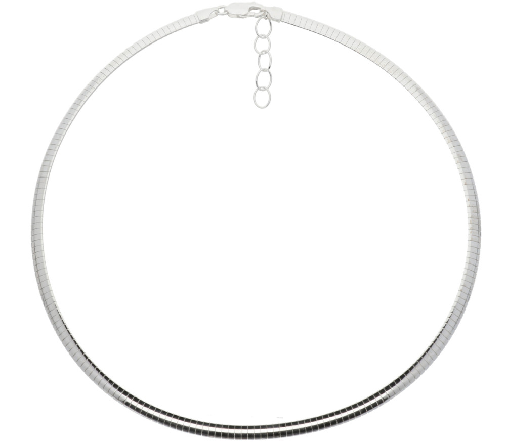 glow-103-7038-43-schakelketting-zilver-omegaschakel-5-mm-breedte-lengte-43-cm