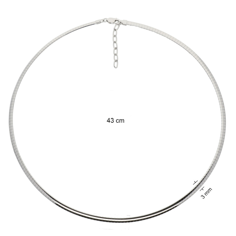 glow-103-7042-43-schakelketting-zilver-omega-3-mm-breedte-lengte-43-cm
