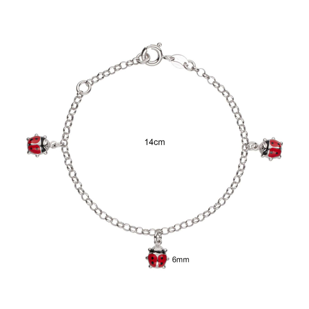 glow-104-0505-16-armband-met-hanger-zilver-emaille-lieveheersbeestje-glanzend-jasseron-6-mm-breedte-lengte-12-14-cm