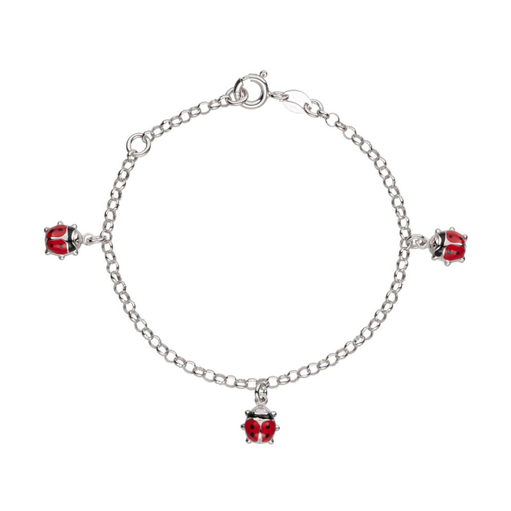 glow-104-0505-16-armband-met-hanger-zilver-emaille-lieveheersbeestje-glanzend-jasseron-6-mm-breedte-lengte-12-14-cm