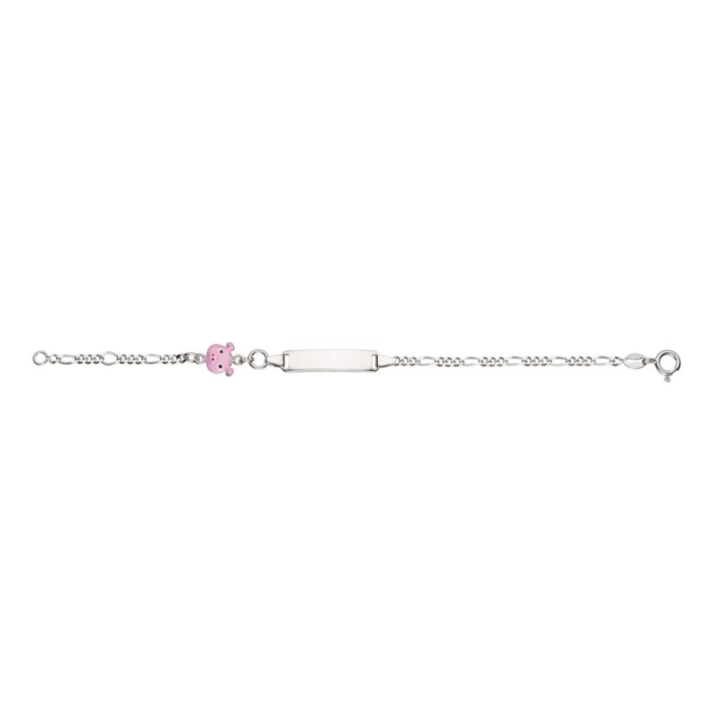 glow-104-0517-14-plaatarmband-kinderen-zilver-emaille-varken-24-mm-breed-x-5-mm-hoog-lengte-12-14-cm