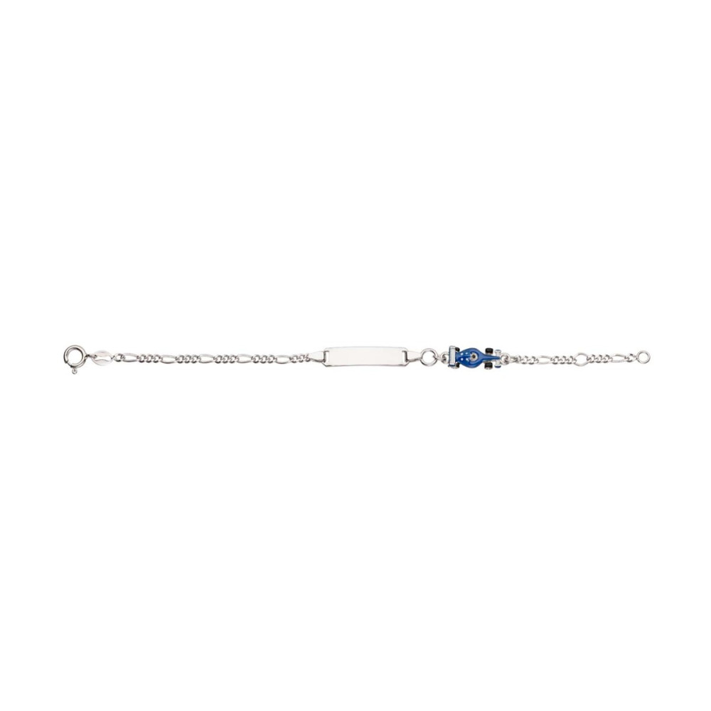 glow-104-0526-16-plaatarmband-kinderen-zilver-emaille-raceauto-25-mm-breed-x-5-mm-hoog-lengte-15-cm