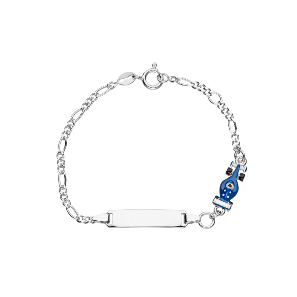 glow-104-0526-16-plaatarmband-kinderen-zilver-emaille-raceauto-25-mm-breed-x-5-mm-hoog-lengte-15-cm