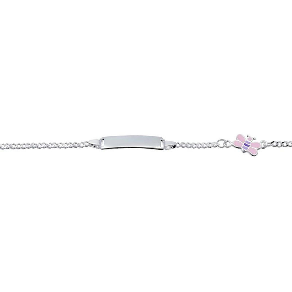 glow-104-0639-15-plaatarmband-kinderen-zilver-glanzende-vlinder-roze-emaille-5-mm-hoog-lengte-15-cm