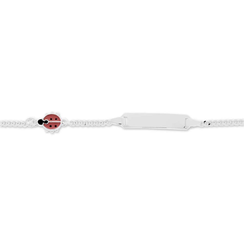 glow-104-0640-15-plaatarmband-zilver-emaille-lieveheersbeestje-gourmet-5-mm-hoog-lengte-15-cm