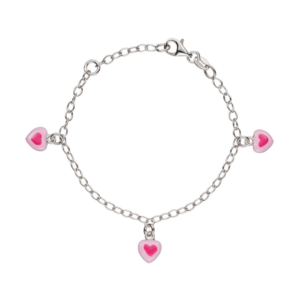 glow-104-0690-16-armband-met-hanger-zilver-roze-hartjes-emaille-7-mm-hoog-lengte-14-16-cm