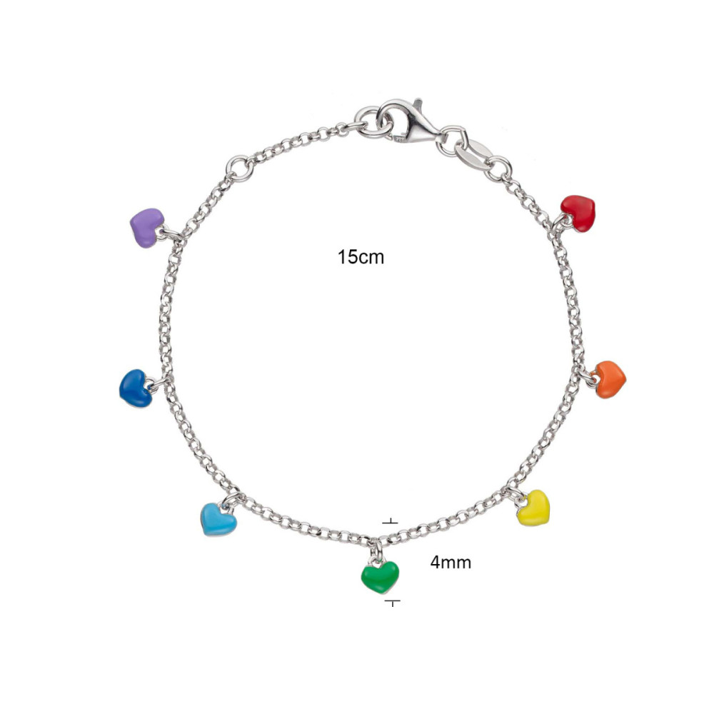 glow-104-0691-16-armband-met-hanger-zilver-multicolor-hartjes-4-mm-hoog-lengte-16-cm