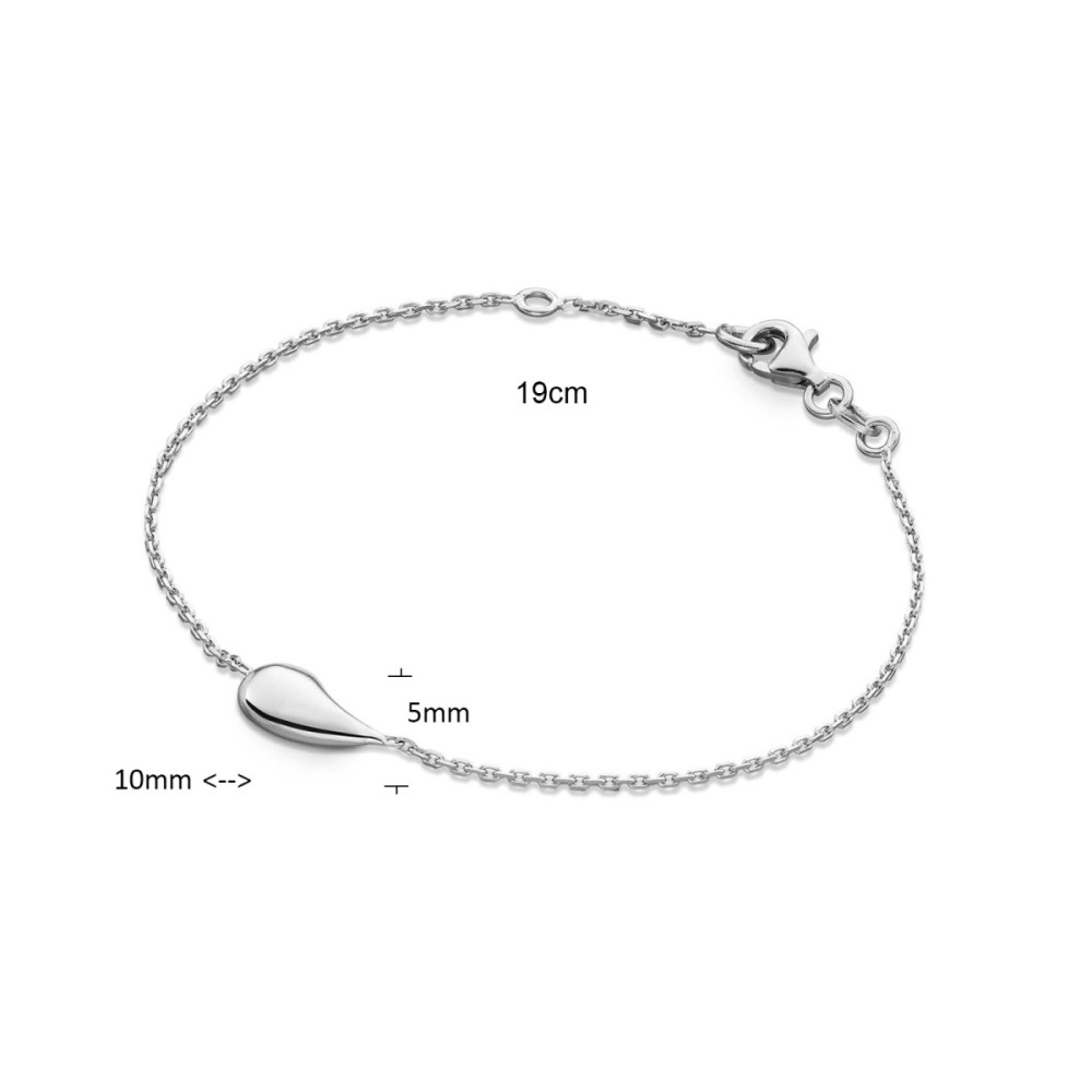 glow-104-0697-19-armband-met-hanger-glanzend-zilver-druppel-10-mm-breed-x-5-mm-hoog-lengte-17-19-cm