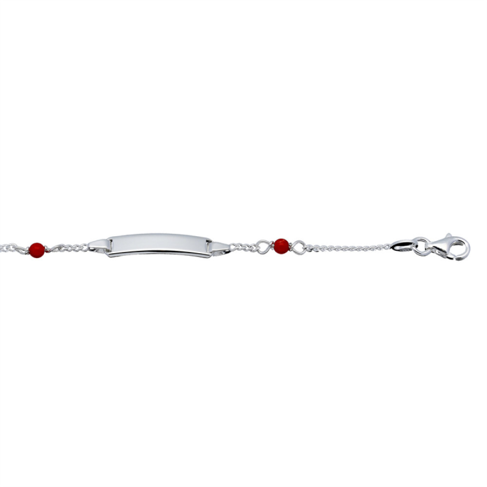 glow-104-0715-13-plaatarmband-kinderen-zilver-emaille-gourmetschakel-rechthoekige-hanger-5-mm-hoog-lengte-13-cm