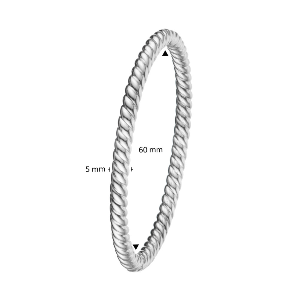 glow-104-0790-00-bangle-glanzend-gerhodineerd-zilver-gedraaide-structuur-5-mm-breedte-diameter-60-mm