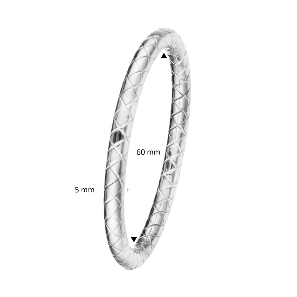 glow-104-0793-00-bangle-glanzend-gerhodineerd-zilver-geruit-patroon-5-mm-breedte-diameter-60-mm