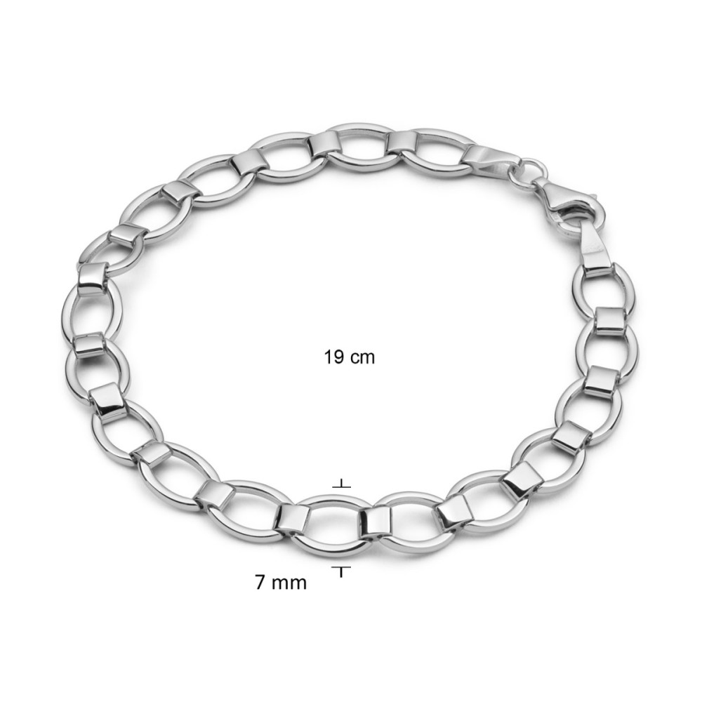 glow-104-0995-19-schakelarmband-glanzend-gerhodineerd-zilver-ovaal-7-mm-breedte-lengte-19-cm