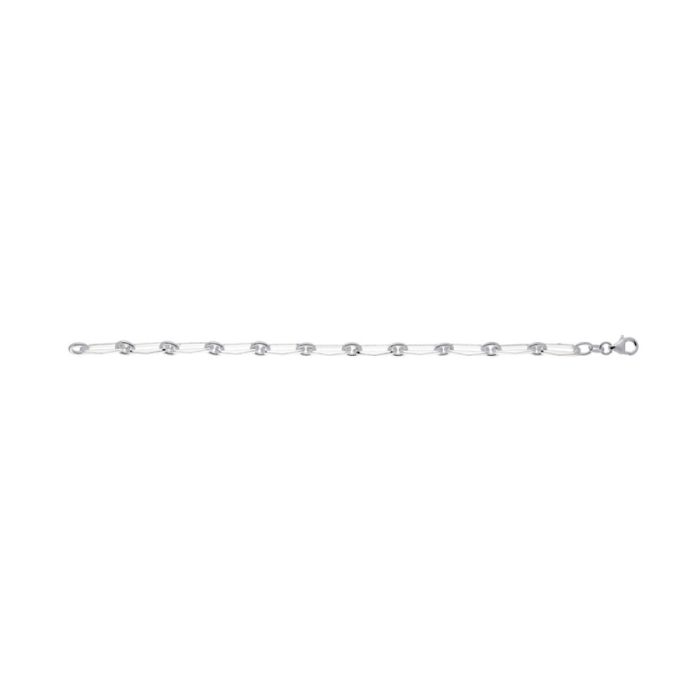 glow-104-1831-19-schakelarmband-zilver-glanzend-paperclip-5-mm-breedte-lengte-19-cm