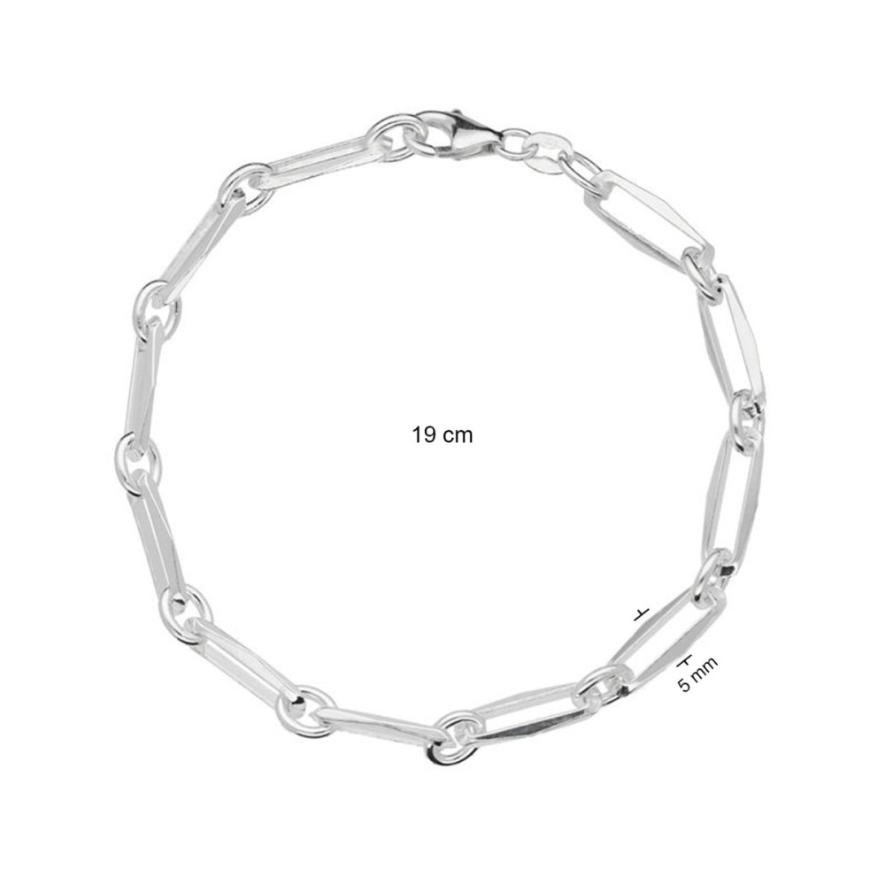 glow-104-1831-19-schakelarmband-zilver-glanzend-paperclip-5-mm-breedte-lengte-19-cm