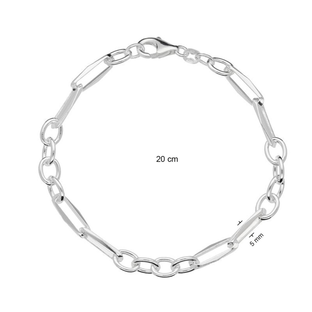 glow-104-1832-20-schakelarmband-zilver-paperclip-anker-glanzend-5-mm-breedte-lengte-20-cm