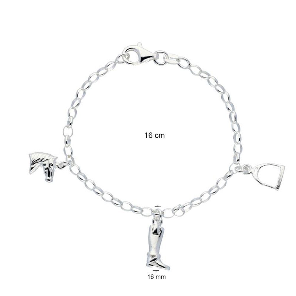 glow-104-1983-16-armband-met-hanger-zilver-paardenhoofd-en-laars-16-mm-hoog-lengte-16-cm