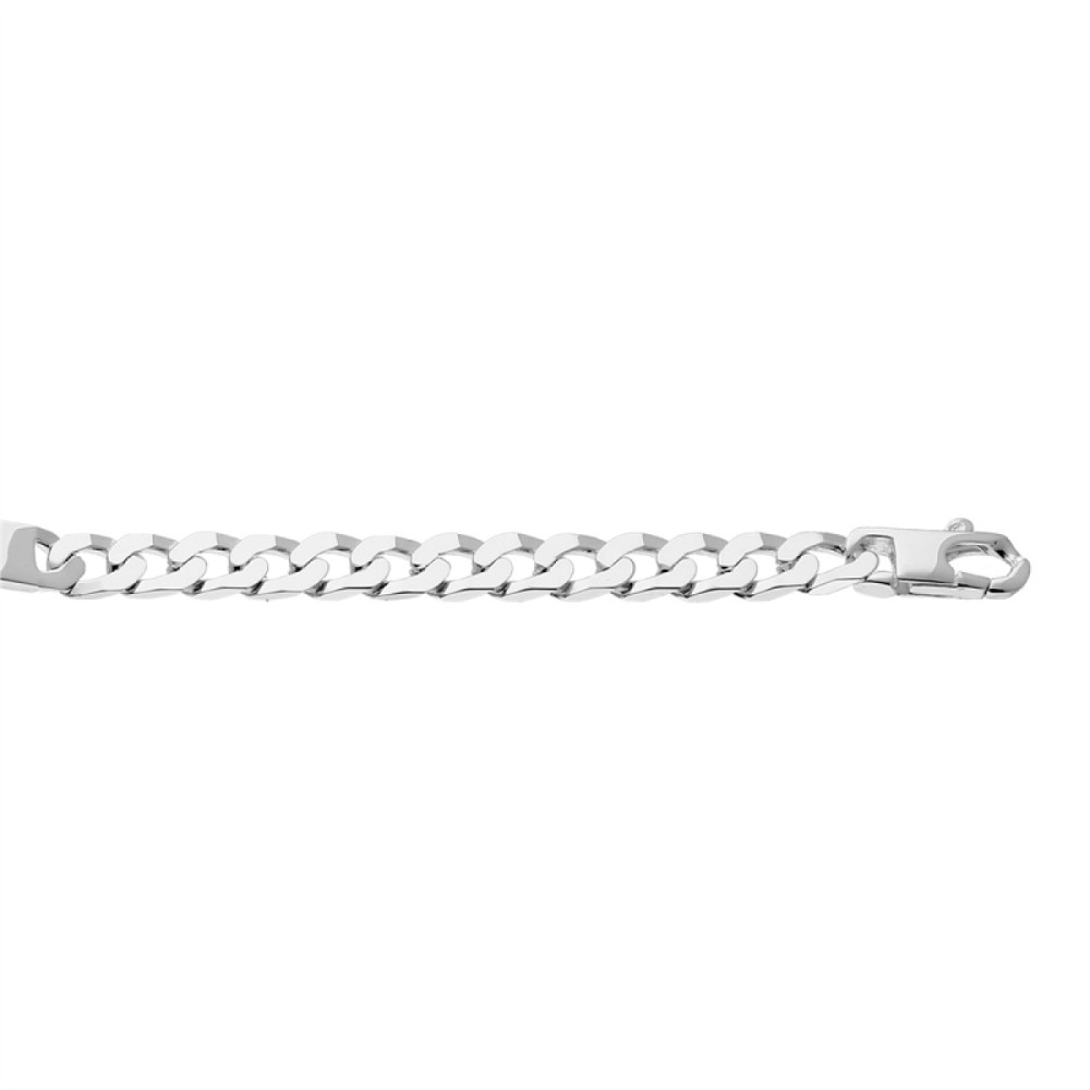 glow-104-2052-20-plaatarmband-zilver-gourmet-schakel-glanzend-rechthoekig-plaatje-6-mm-hoog-lengte-20-cm