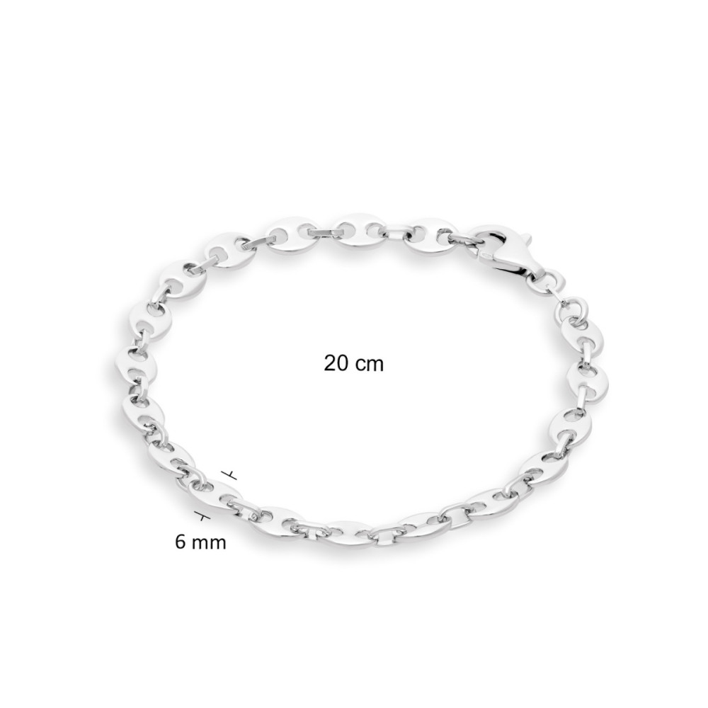 glow-104-2390-20-schakelarmband-zilver-glanzend-koffieboon-6-mm-breedte-lengte-20-cm