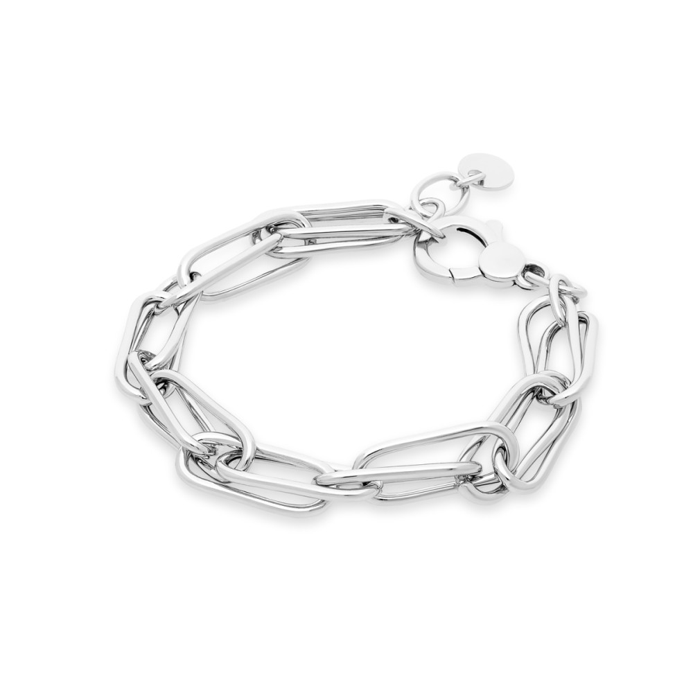 glow-104-2397-20-schakelarmband-zilver-glanzend-rechthoekige-papierclip-schakels-9-mm-breedte-lengte-20-cm