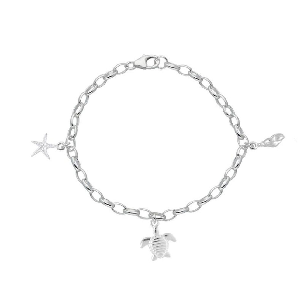 glow-104-6413-17-armband-met-hanger-zilver-schildpad-en-zeester-glanzend-2-mm-breedte-lengte-17-cm