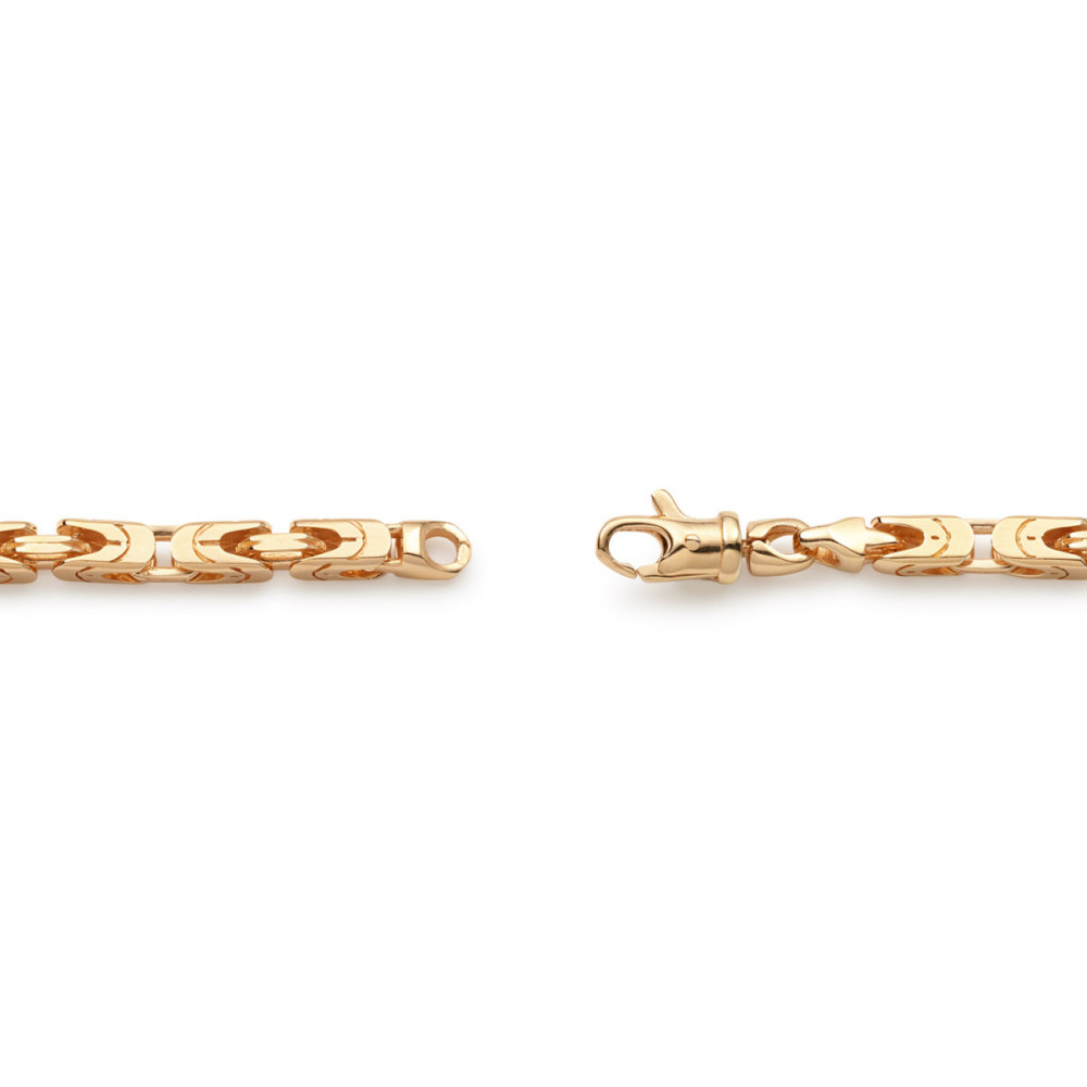 glow-104-8256-20-schakelarmband-zilver-gold-plated-koningsschakel-glanzend-3-mm-breedte-lengte-20-cm