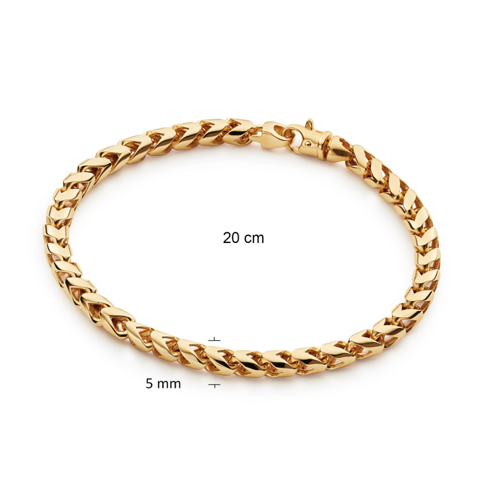 glow-104-8259-20-schakelarmband-glanzend-gold-plated-gourmet-5-mm-breedte-lengte-20-cm