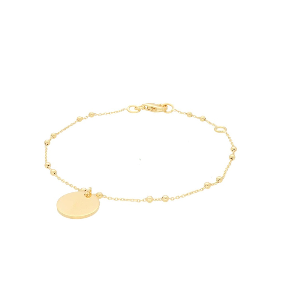glow-104-8371-19-armband-met-hanger-gold-plated-glanzend-rond-12-mm-diameter-lengte-19-cm