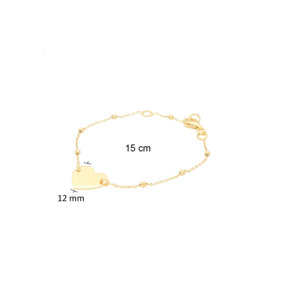 glow-104-8381-15-armband-met-hanger-goudkleurig-hartje-11-mm-hoog-lengte-15-cm