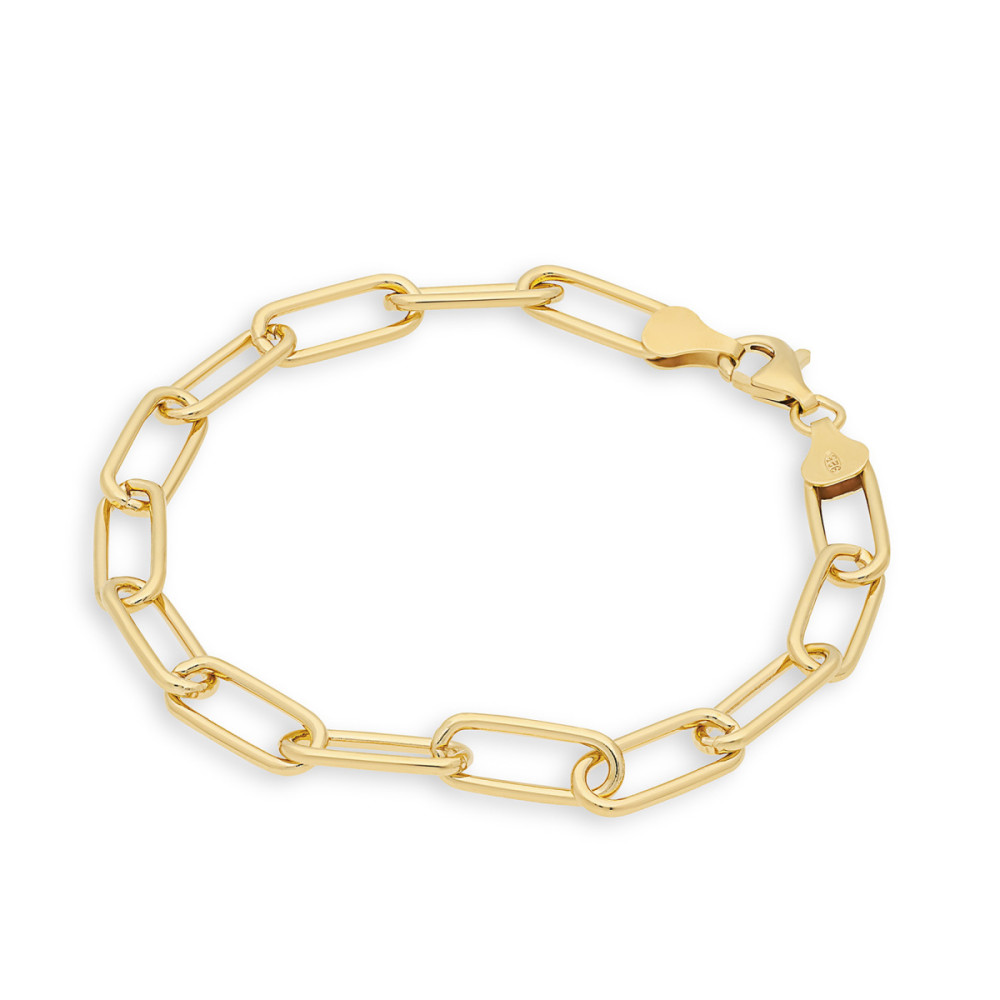 glow-104-8391-20-schakelarmband-gold-plated-paperclip-glanzend-6-mm-breedte-lengte-20-cm