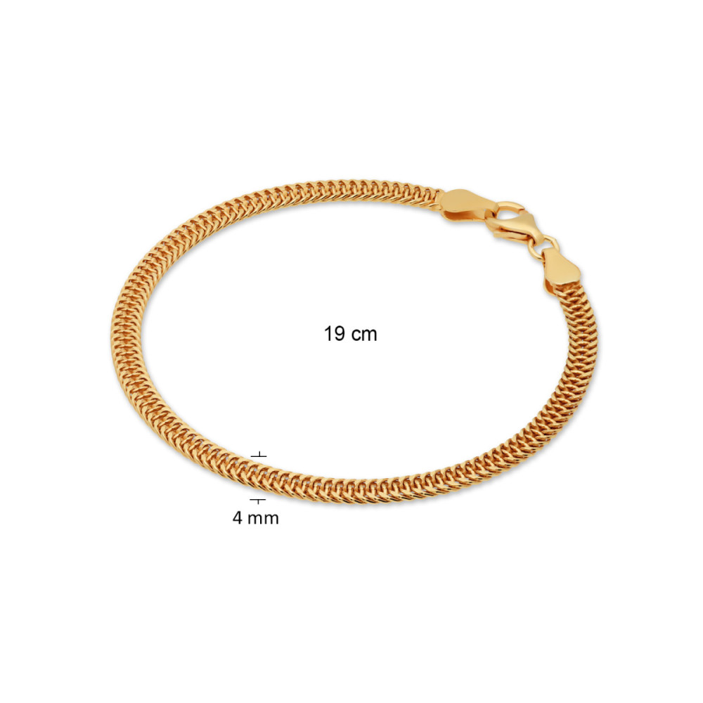 glow-104-8414-19-schakelarmband-goudkleurig-glanzend-vossenstaart-4-mm-breedte-lengte-19-cm