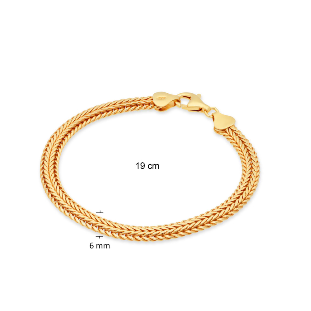 glow-104-8415-19-schakelarmband-gold-plated-gourmet-glanzend-6-mm-breedte-lengte-19-cm