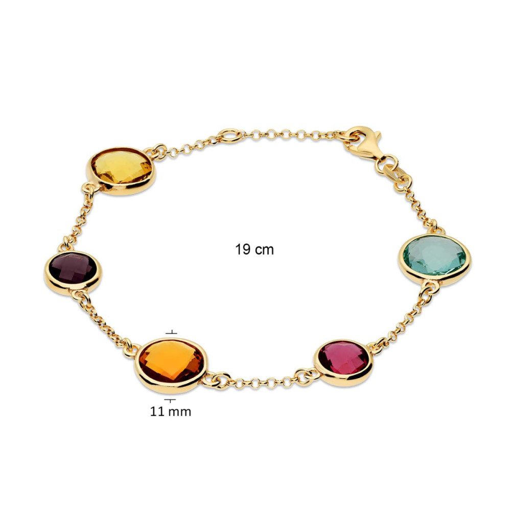 glow-104-8609-19-armband-met-steen-gold-plated-jasseron-multicolor-zirkonia-11-mm-diameter-lengte-19-cm