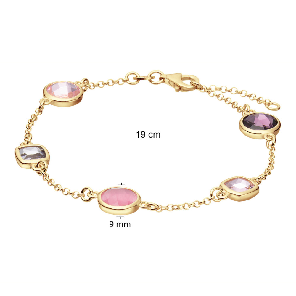 glow-104-8621-19-armband-met-steen-goudkleurige-jasseron-zirkonia-hanger-9-mm-hoog-lengte-19-cm