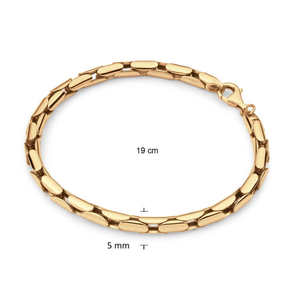 glow-104-8987-19-schakelarmband-gold-plated-glanzend-rechthoekige-schakels-5-mm-breedte-lengte-19-cm