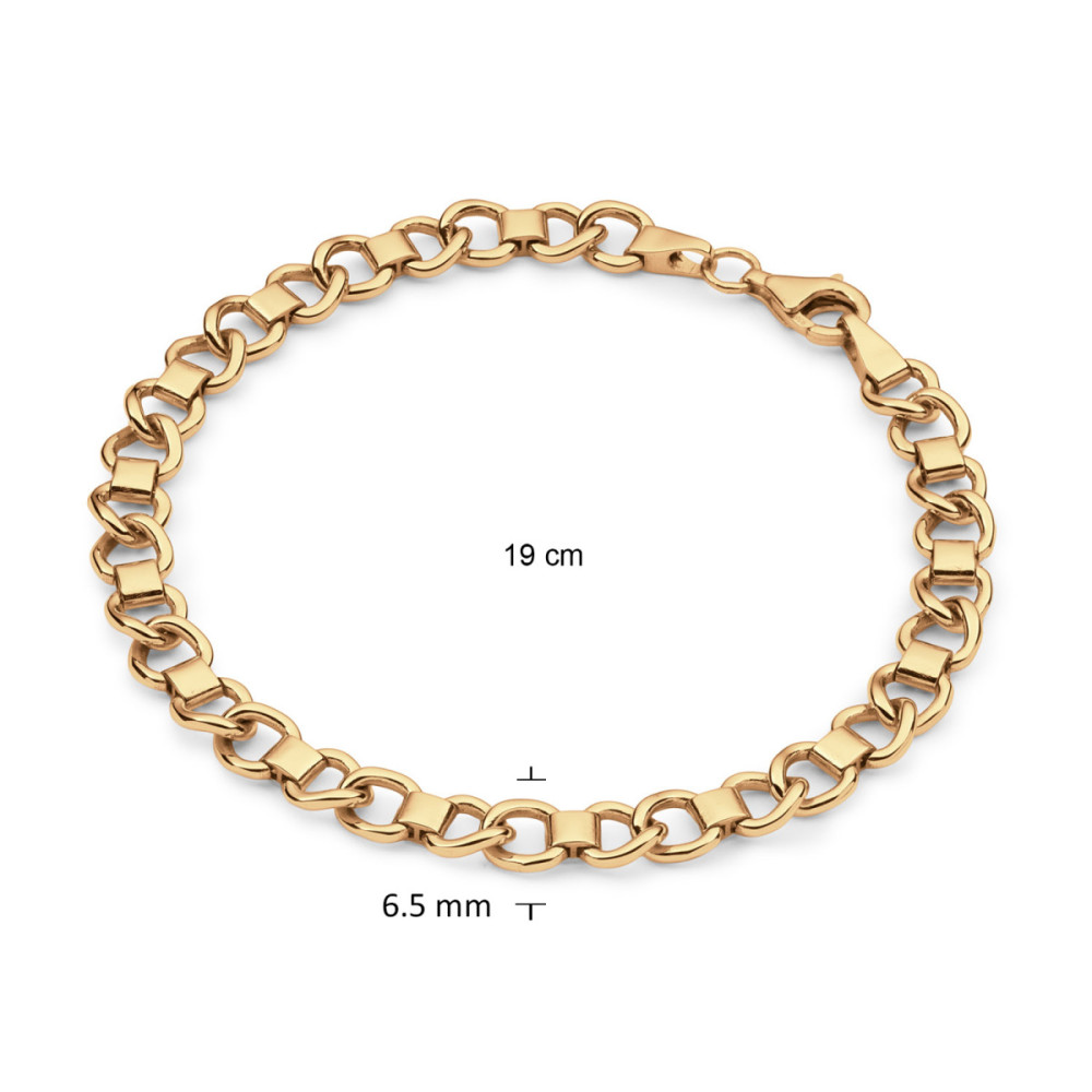 glow-104-8993-19-schakelarmband-gold-plated-glanzend-6-5-mm-breedte-lengte-19-cm