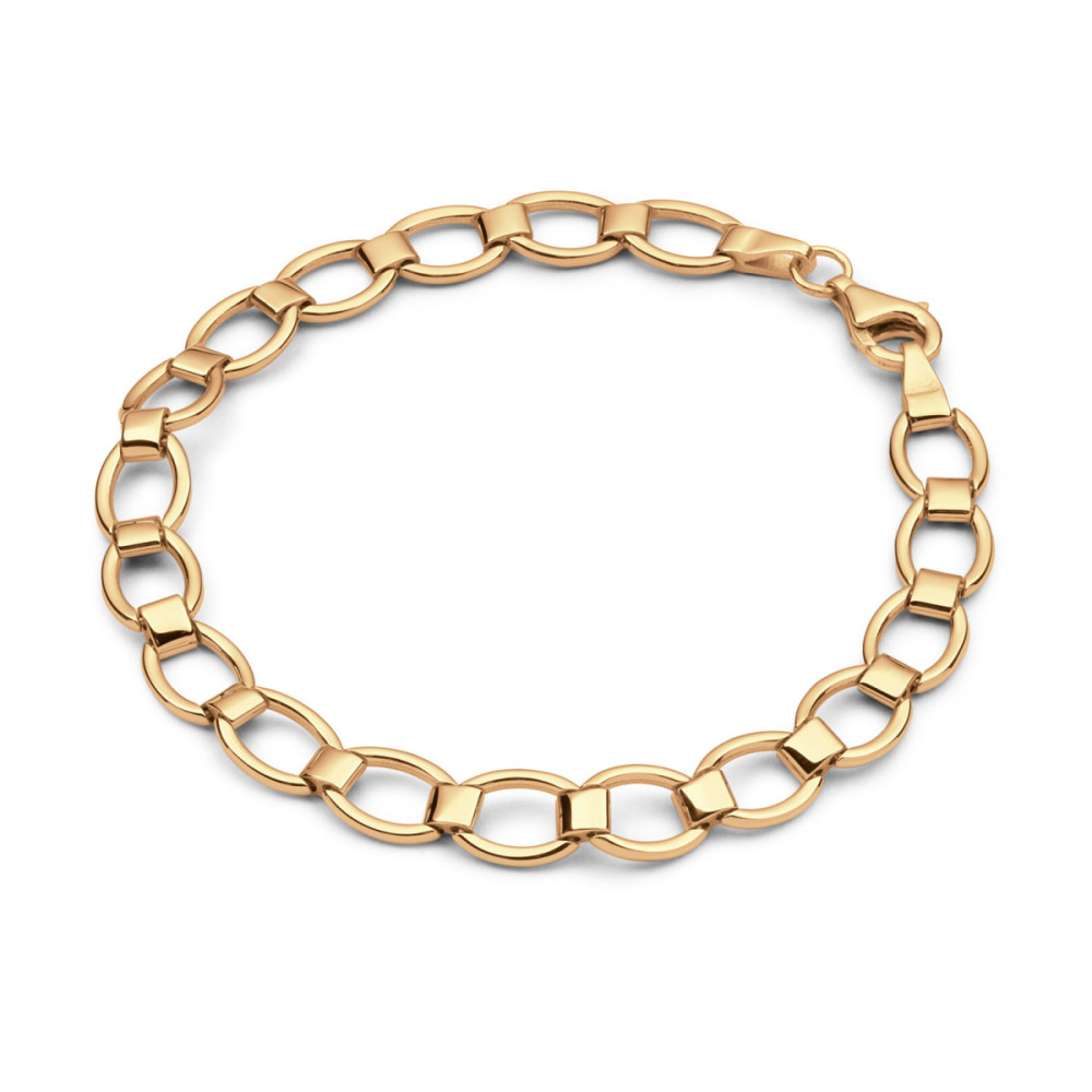glow-104-8995-19-schakelarmband-gold-plated-glanzend-ovale-en-rechthoekige-schakels-7-mm-breedte-lengte-19-cm