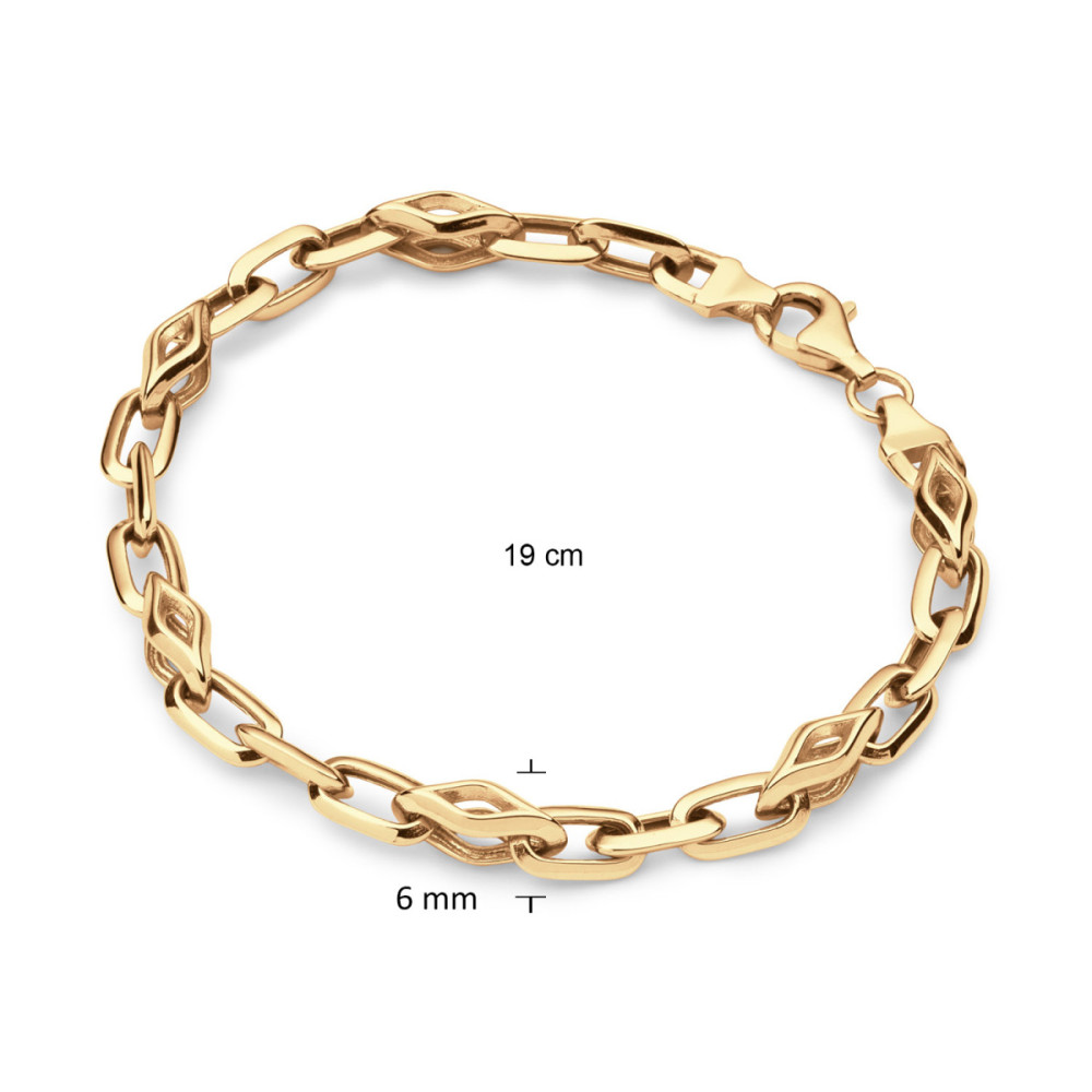 glow-104-8996-19-schakelarmband-gold-plated-glanzend-ovaal-ruitvormig-6-mm-breedte-lengte-19-cm