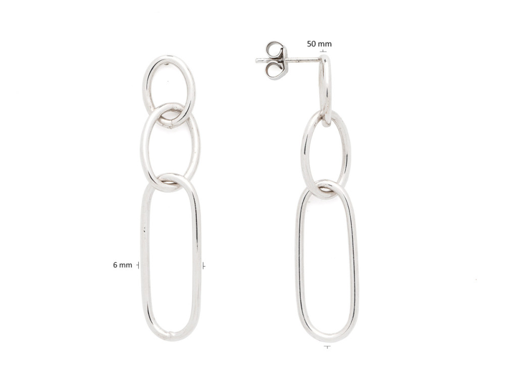 glow-106143300-schakeloorbellen-925-zilver-glanzend-afgewerkt-paperclip-stijl-10-mm-hoog