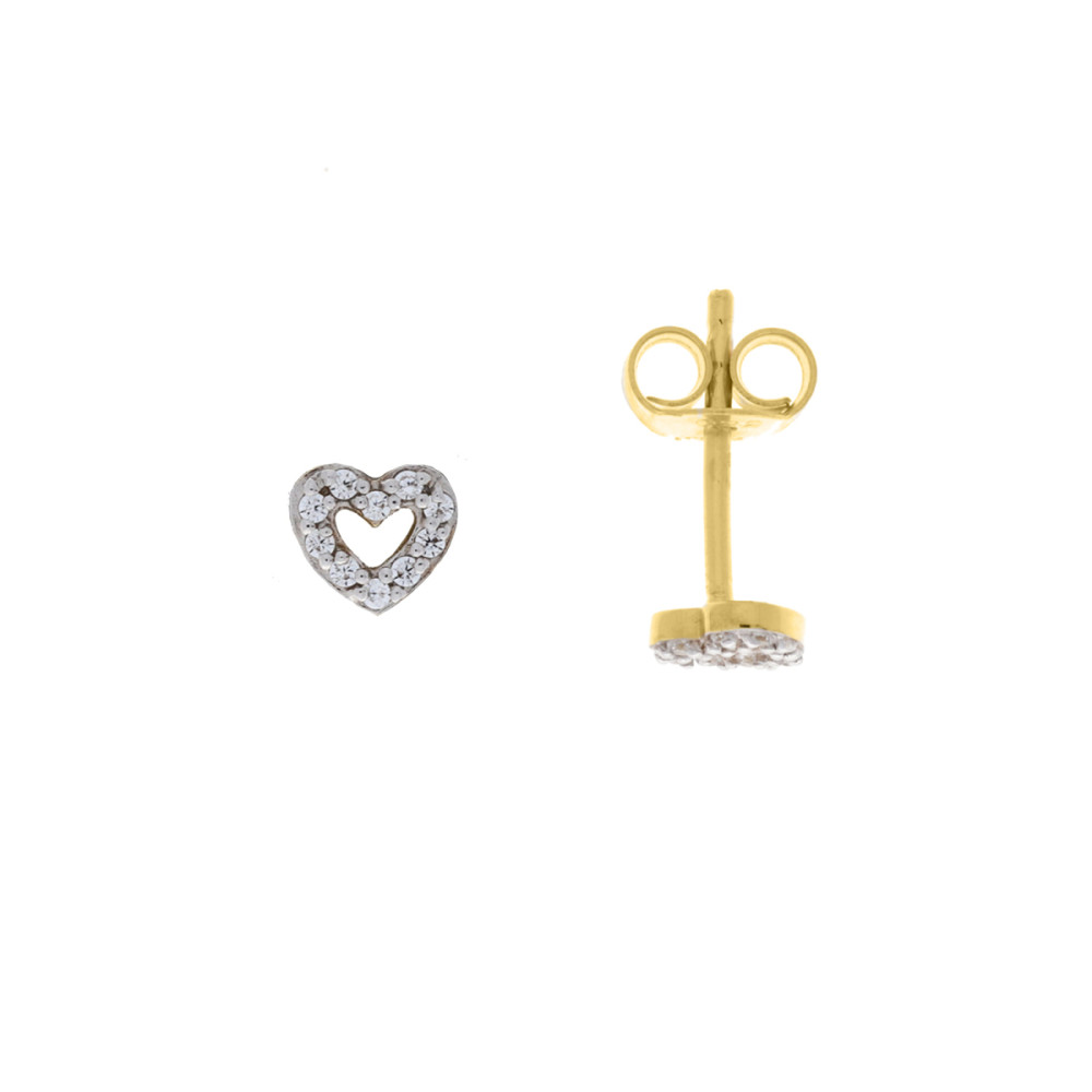 glow-106801700-oorknopjes-hartvorm-gold-plated-bicolor-doorzichte-zirkonia-6-mm-breed-x-4-6-mm-hoog