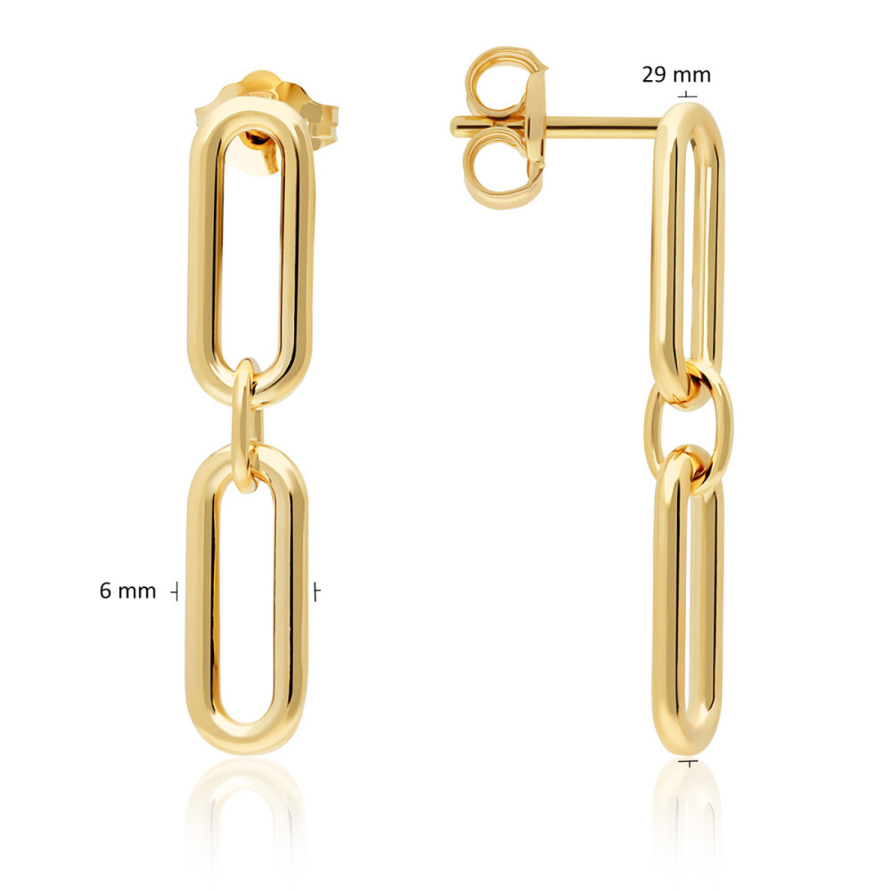 glow-106861900-oorhangers-gold-plated-ovale-schakels-glanzend-6-mm-breed-x-29-mm-hoog