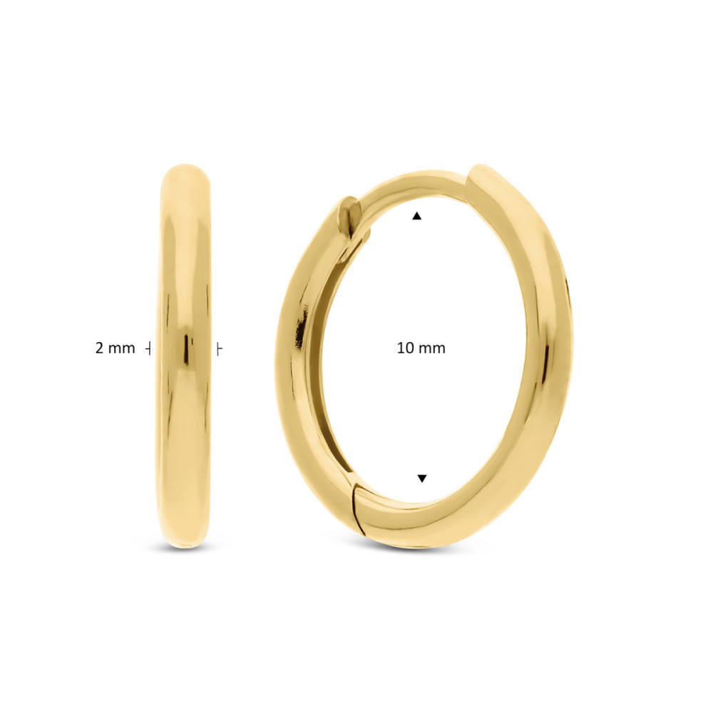 glow-107800010-klapoorringen-dames-gold-plated-glanzend-2-mm-breed-x-10-mm-diameter
