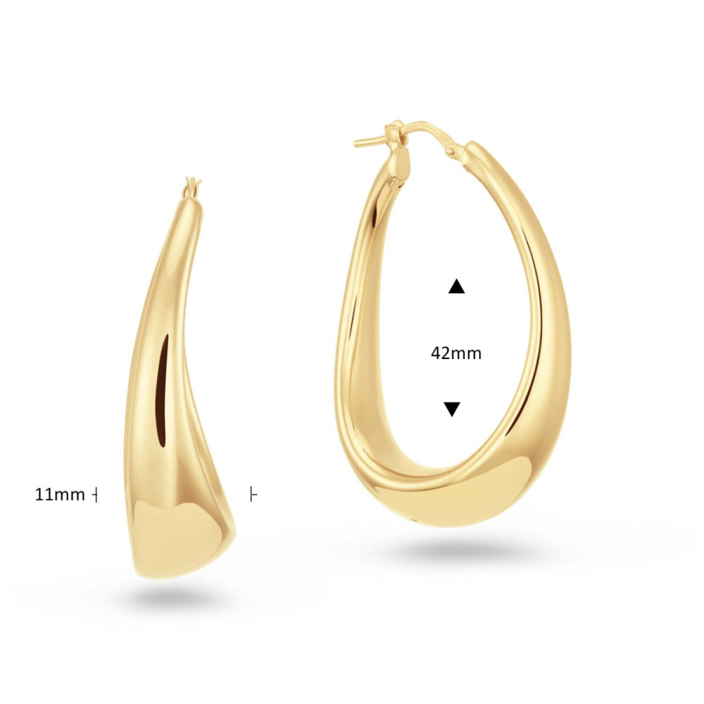 glow-107867600-oorringen-gold-plated-druppelvormig-glanzend-11-mm-breed-x-42-mm-hoog