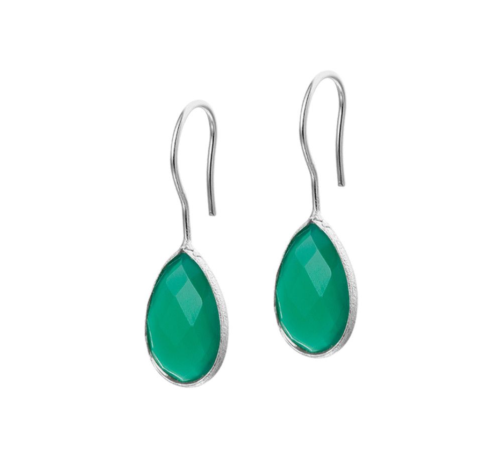zilveren-druppelvormige-oorbellen-met-groene-agaat-30-mm