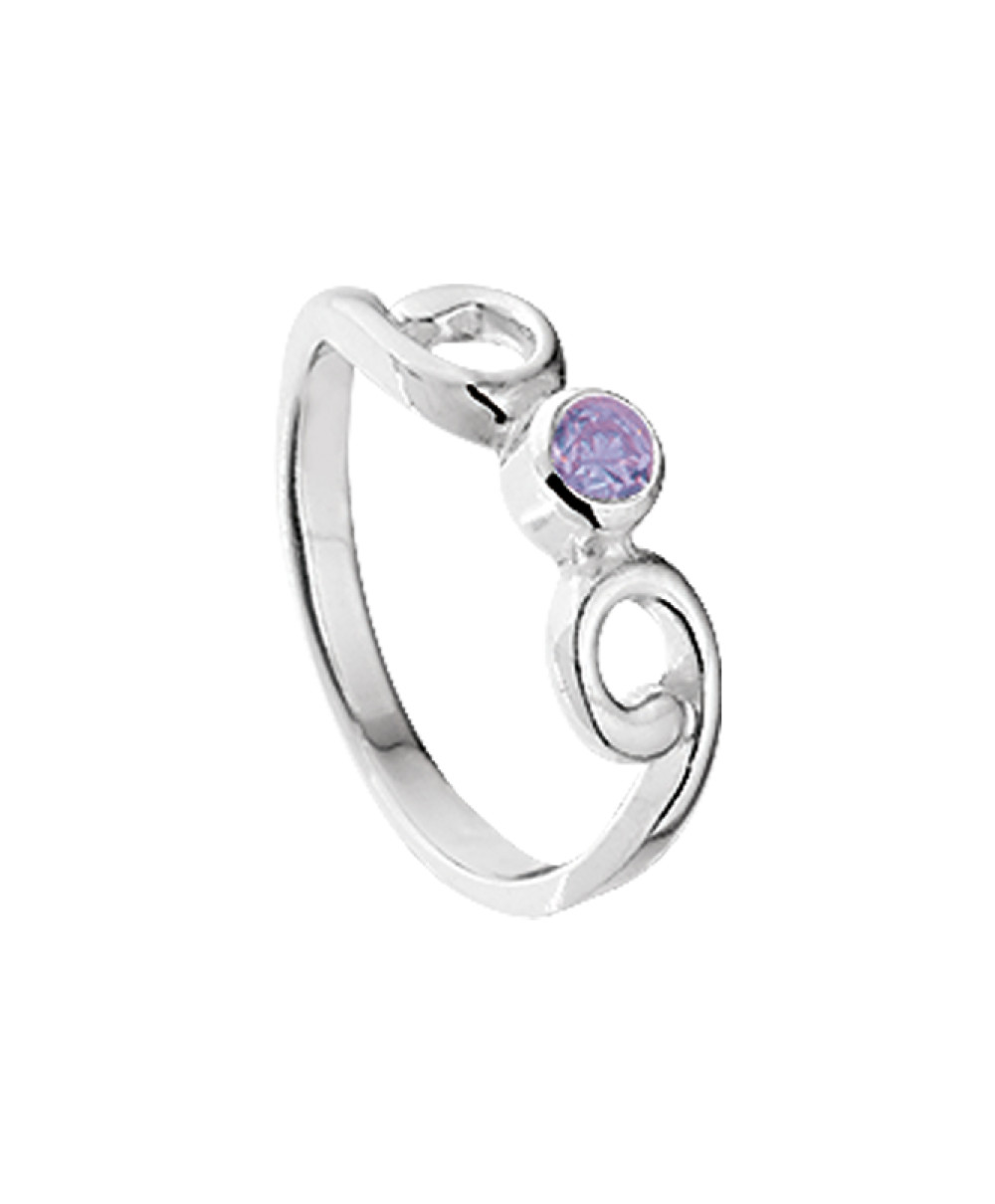 zilveren-kinderring-met-golvende-krullen-en-paarse-zirkonia