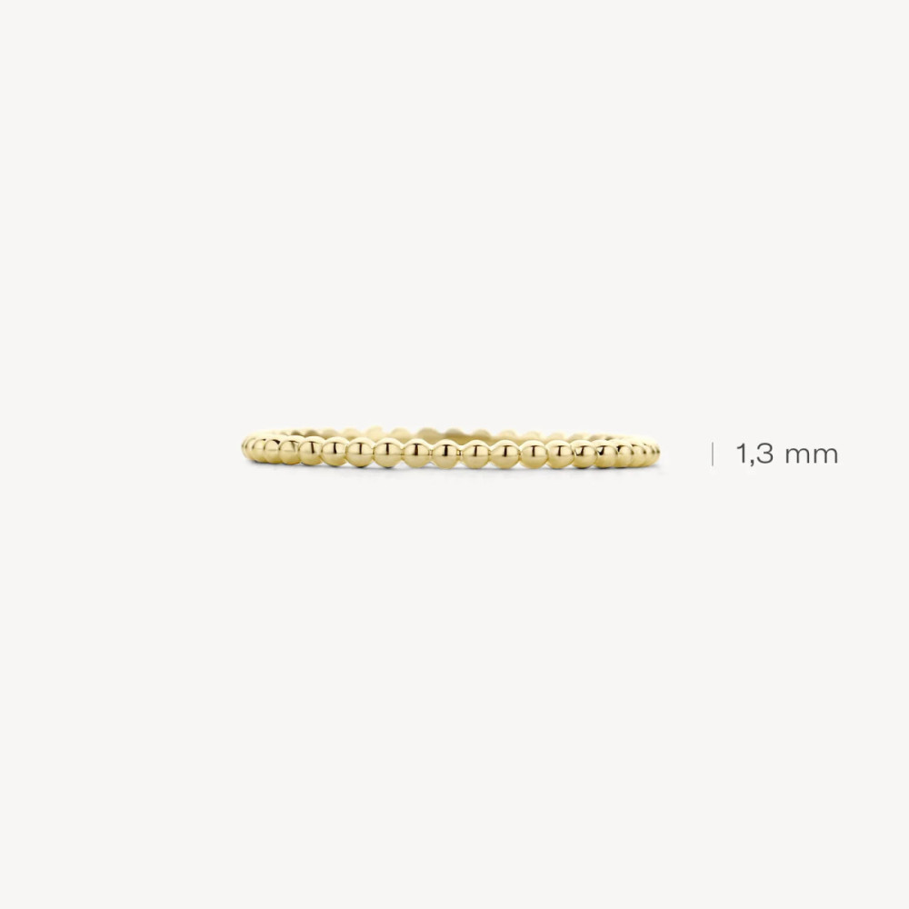 blush-1195ygo-aanschuifring-14k-goud-glanzend-bolletjespatroon-1-3-mm-breedte