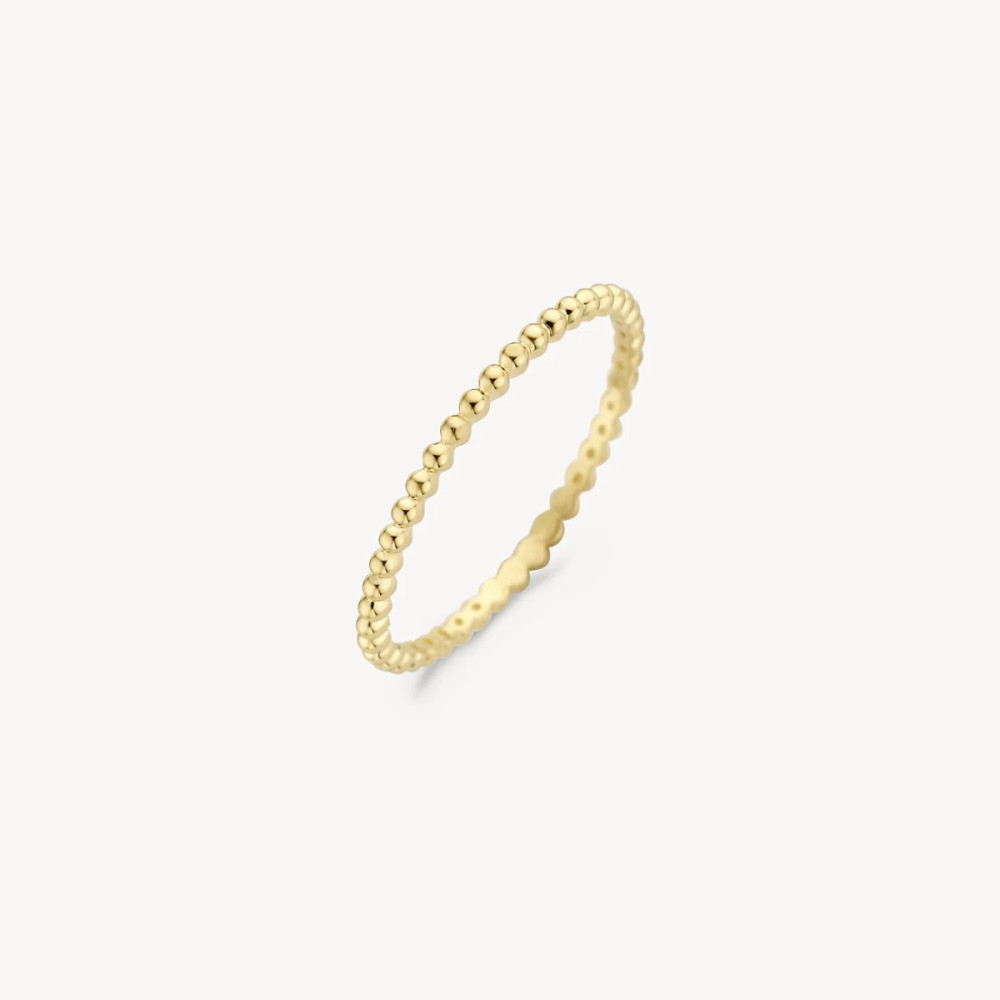 blush-1195ygo-aanschuifring-14k-goud-glanzend-bolletjespatroon-1-3-mm-breedte