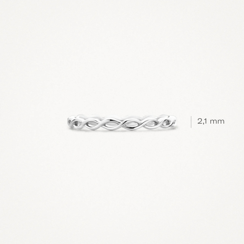 blush-1220wgo-gevlochten-schakelring-14k-witgoud-glanzend-2-1-mm-breedte