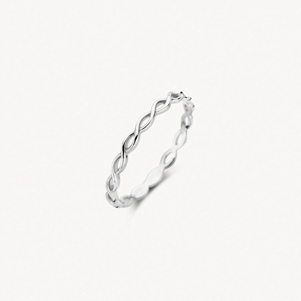 blush-1220wgo-gevlochten-schakelring-14k-witgoud-glanzend-2-1-mm-breedte