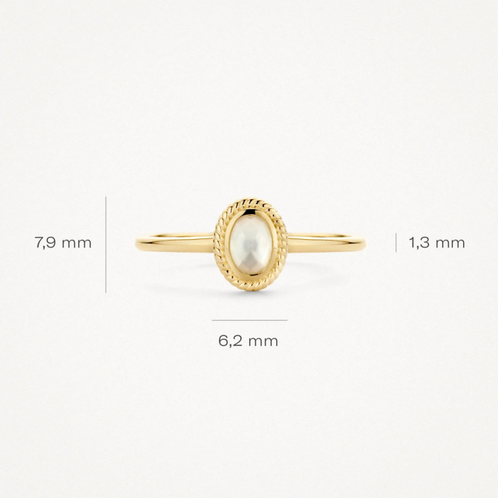 blush-1239ymq-ovale-ring-14-karaat-goud-wit-bergkristal-parelmoer-1-3-mm-breedte